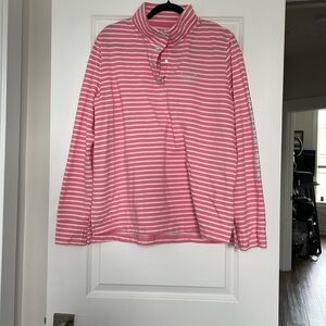 Vineyard vines, pink striped pull over SZ XL